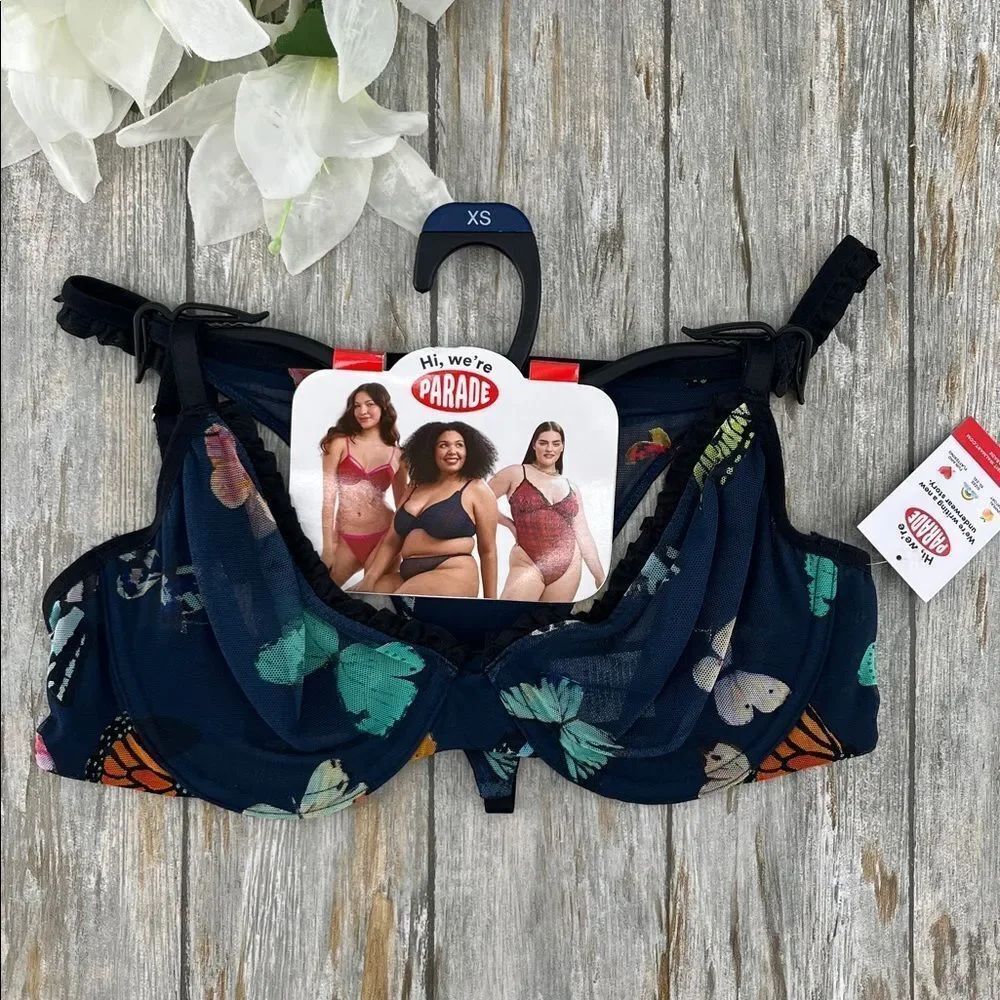 Parade Mesh Underwire Bra and Thong Set Size XS
